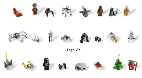 Lego 7958 calendar calendrier - 7958,